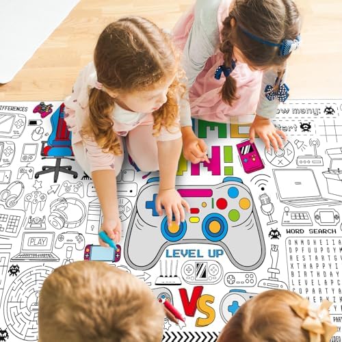 Giant Video Game Coloring Poster for Kids