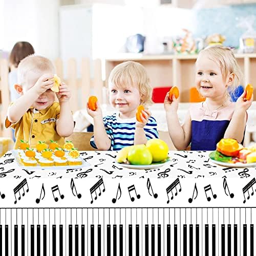 3 Pcs Music Notes Tablecloth 54x108 Music Party Decor