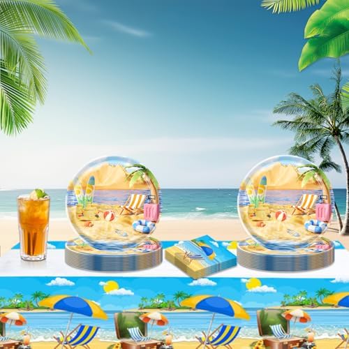 41pcs Summer Beach Party Supplies Set