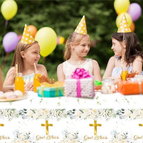 OULUN 2Pcs God Bless Party Tablecloth 42 x 70