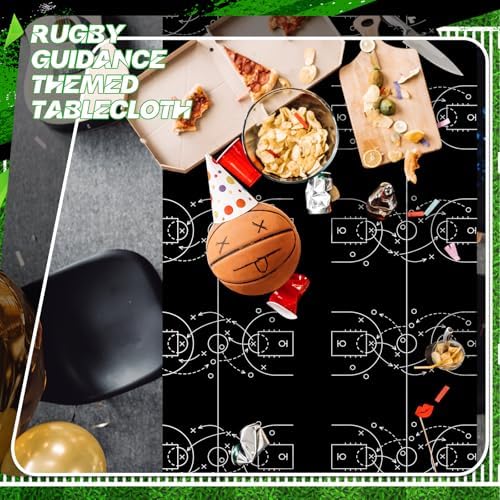 4 Pcs Basketball Theme Tablecloths for Parties