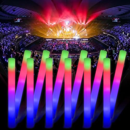 30 Piece LED Foam Sticks Flashing Glow Sticks