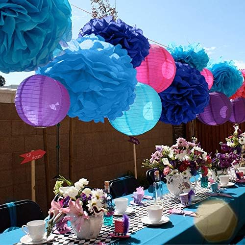 Binpeng Paper Pom Poms Wedding Party Decorations 6PCS