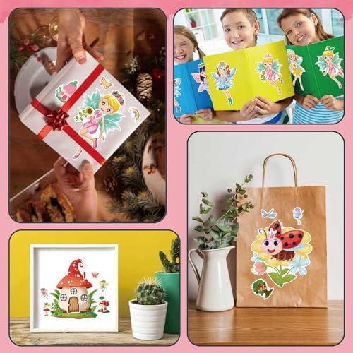 24 PCS Fairy Stickers for Kids Birthday Party Favors