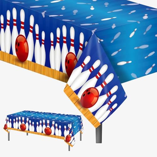 2 Pcs Bowling Party Tablecloth 54x87 Inch