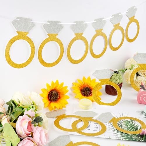 Diamond Ring Garland Bachelorette Party Banner Engagement Decor