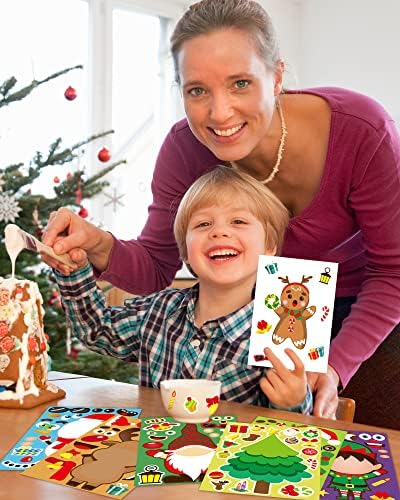 42 Sheets Christmas Stickers for Kids DIY Crafts