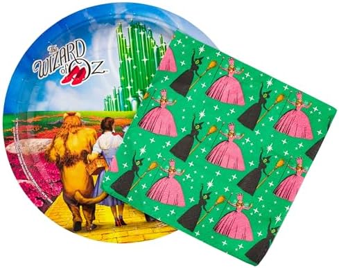 Silver Buffalo Wizard of Oz Emerald City Partyware 32 Pack
