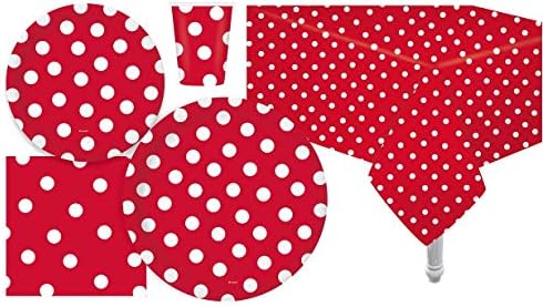 Oojami 30 Person Party Pack Red Polka Dots