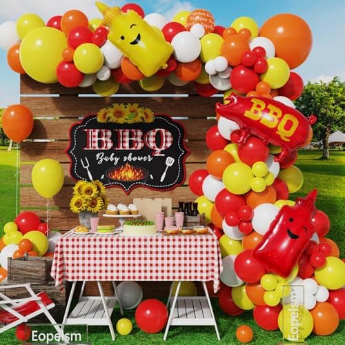 BBQ Balloon Garland Arch Kit 145Pcs