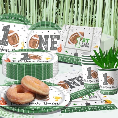 142Pcs Football Birthday Party Decorations Set