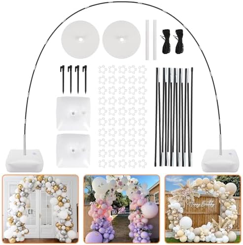 RUBFAC Balloon Arch Kit 8ft Tall 9ft Wide