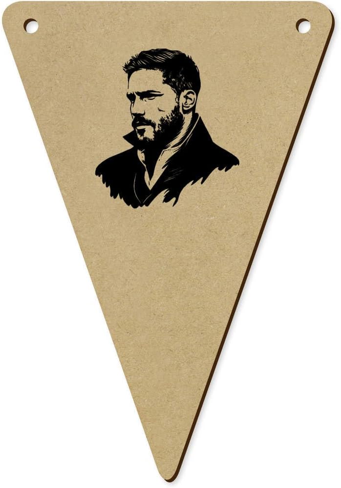 5 Pack Masculine Man Wooden Bunting Flags BN00085375