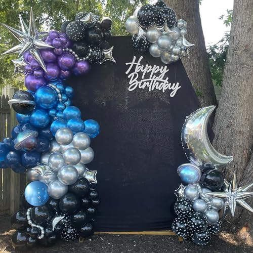 Galaxy Space Balloon Arch Garland Kit 144Pcs Decorations