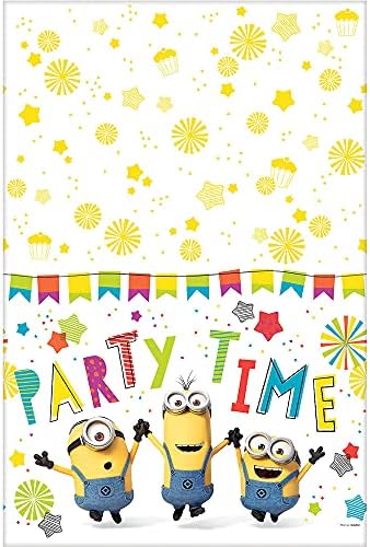 Amscan Despicable Me Multicolor Plastic Table Cover 54x96
