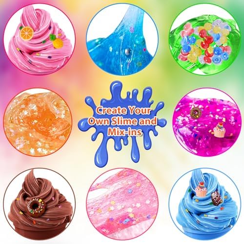 YOPINSAND 12 Cups DIY Slime Kit for Kids