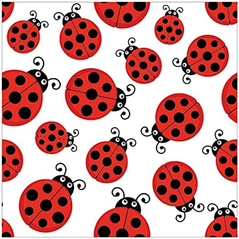 141 PCS Ladybug Birthday Party Supplies - Disposable Tableware for 16 Guests