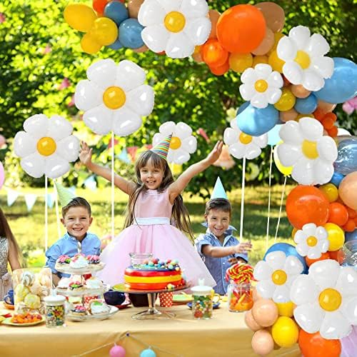 NOVWANG Daisy Balloons 18PCS Party Decorations