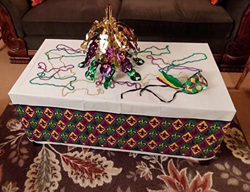 Vibrant Fleur De Lis Tablecover 54x102 1 Piece