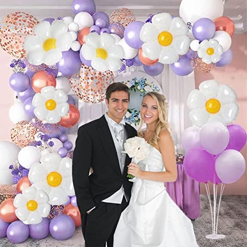 NOVWANG Daisy Balloons 18PCS Party Decorations