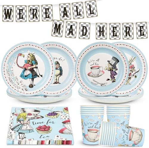 Alice in Wonderland Party Decorations for 16 Guests