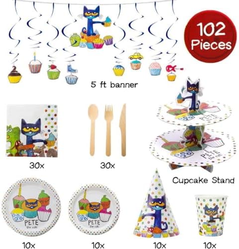 Mighty Mojo Pete The Cat Party In A Box Kit - 102 Pieces