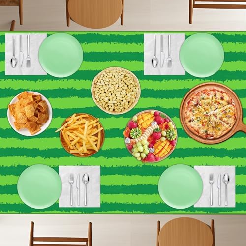 4 Pack Watermelon Rind Tablecloths Green Melon Party Decor