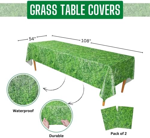 Blue Orchards Grass Table Covers Pack of 2 54x108 XL