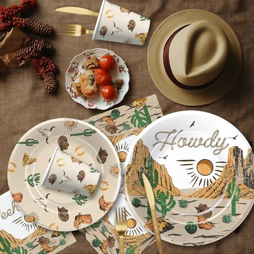 Western Party Supplies Set for 24 Guests