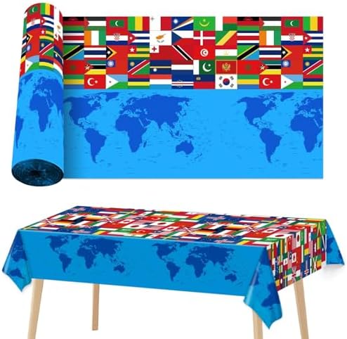 World Flag Table Cover Roll 1181x52 Inch