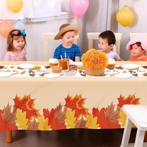 Childom 3 Pack Thanksgiving Tablecloths 54 x 108