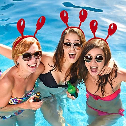 Crowye 12 Pcs Crab Lobster Headbands for Halloween Cosplay Parties
