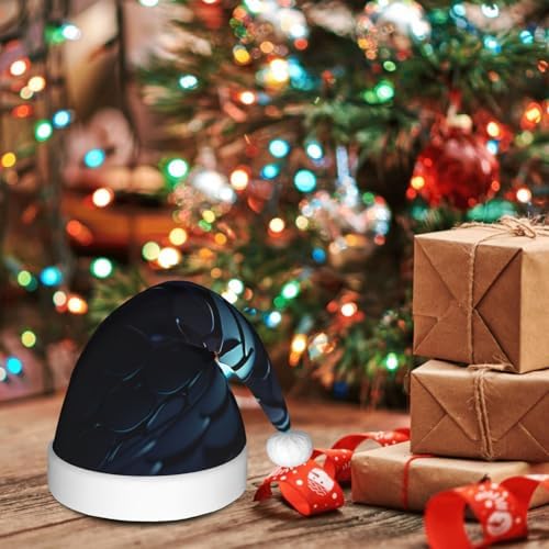 QINZHENG 3D Snake Santa Hat Velvet Plush