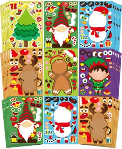 42 Sheets Christmas Stickers for Kids DIY Crafts