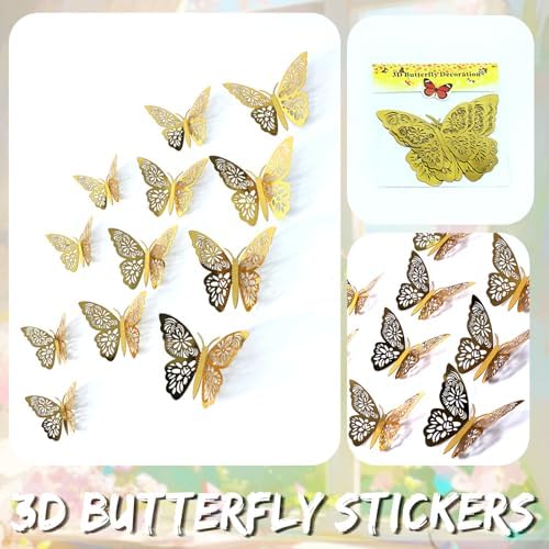 Pastel Pink Green Gold Butterfly Balloon Arch Kit for Parties