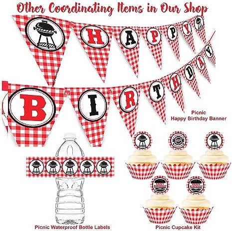 I Do BBQ Banner with Heart and BBQ Decor