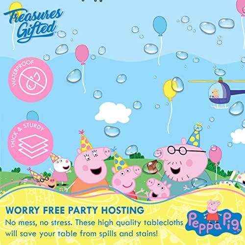 Treasures Gifted Peppa Pig Birthday Decor Tablecloths Pack of 2
