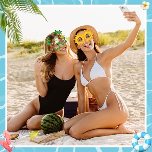 24 Pcs Pool Party Funny Sunglasses for Party Favors