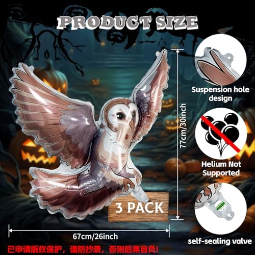 FZR Legend 1 Pack Magical Wizard Owl Balloons