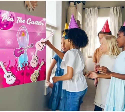 Pin The Guitar Music Party Game for Girls