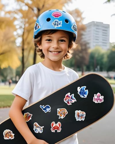 Ocean Animal Stickers for Kids 100 Pcs Waterproof