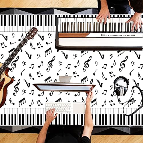 3 Pcs Music Notes Tablecloth 54x108 Music Party Decor