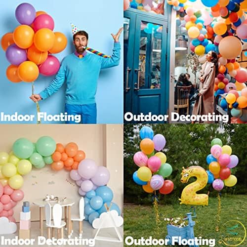 AFTERLOON Biodegradable Balloons 24pcs Pearlized White 12 Inch