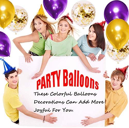 Purple and Gold Balloon Arch Kit 121 PCS Party Decor