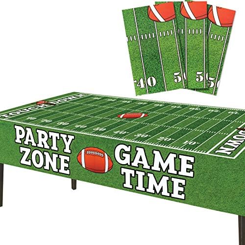 AnapoliZ Football Tablecloth 3 Pcs Party Pack