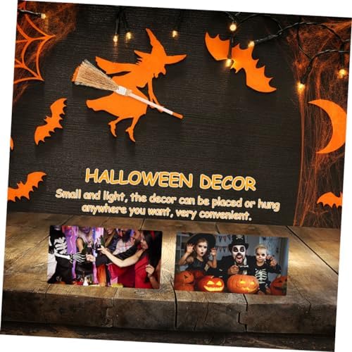 PRETYZOOM 12Pcs Miniature Witch Brooms Halloween Decor
