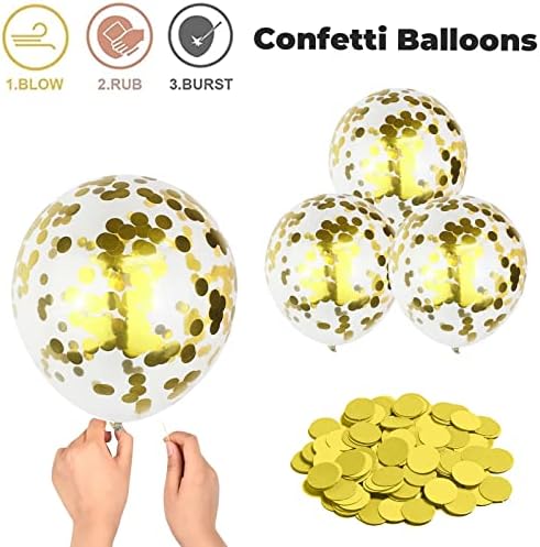 Black Gold Green Balloons Graduation Party Decor 60PCS