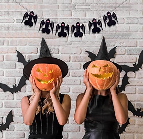 Halloween Vampire Bachelorette Party Banners with Wings and Fangs