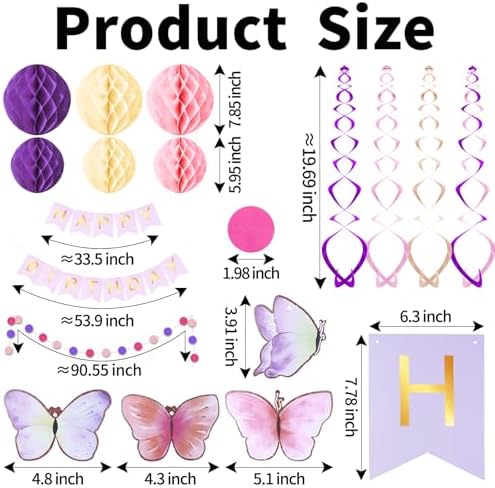 KAWKALSH Birthday Decorations Set