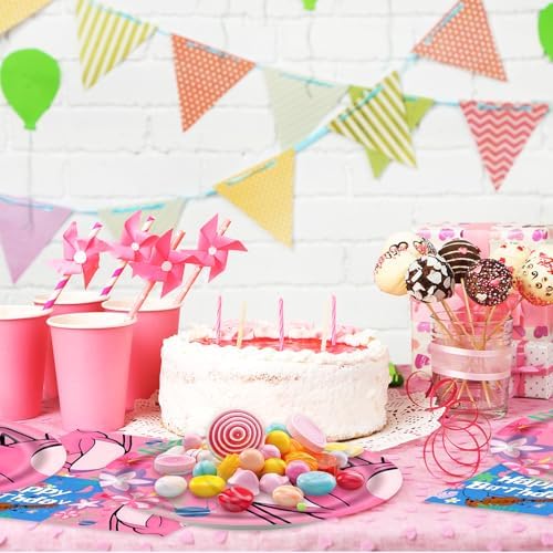 40 Packs Cartoon Party Plates and Napkins Set